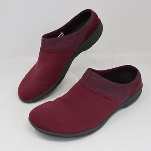 Merrell Women Encore Kassie Mule Clog Size 10 Burgundy Quilted Fabric Slip On - Picture 1 of 5