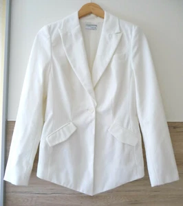 Wie neu! Schicker Blazer Jacke von Heine figurbetonend - creme - Gr. 34  - Bild 1 von 5