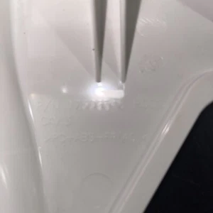 (SET OF 2 USED) 175D5546 P001 Left P002 Right GE Washer Panel End Caps - Bild 1 von 5