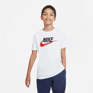 Nike Boy's NSW Futura Icon Tee Small White XL Youth - Picture 1 of 2