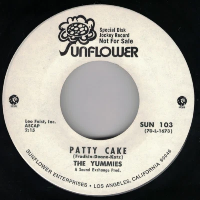 The Yummies – Patty Cake / Tomorrow 45 RPM RECORD Promo - Image 1 of 2