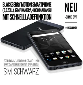 BlackBerry Motion 32GB | 4GB  schwarz OHNE OVP NEU-WAR NIE IN BETRIEB WOW 🔥🔥🔥 - Zdjęcie 1 z 3
