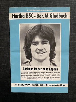 BL 79/80 Hertha BSC - Borussia Mönchengladbach, 08.09.1979 - Christian Kulik - Bild 1 von 4