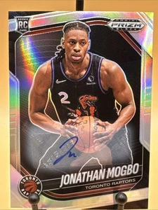 2024-25 Prizm Black Silver Prizms Auto Jonathan Mogbo RC #227 Toronto Raptors - Picture 1 of 6