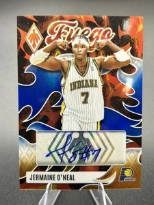 Jermaine O'Neal 2023-24 Panini Phoenix - Fuego Autographs Blue Auto Pacers - Picture 1 of 2