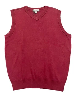 Cypress Links Sportswear Sweater Vest Mens Size M Burgundy V Neck Golf Preppy - Picture 1 of 8