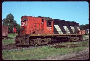 Original Rail Slide - CN Canadian National 3712 Richmond QC 25.08.1981 - Bild 1 von 1