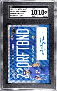 2022 Metal Draft Khalil Shakir Draft Bound Blue Crystal Rookie Auto /25 #DB-KS1 - Bild 1 von 2