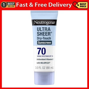 Neutrogena Ultra Sheer Dry-Touch Water Resistant SPF 70 Sunscreen Lotion, 3fl oz - Picture 1 of 10
