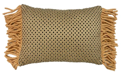 Almohada rectangular lunares con borlas con cordón 11" x 15" Foto 1 de 4