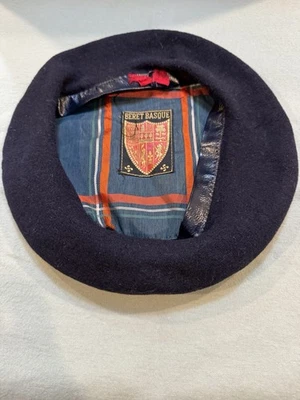 Boina Vasca Francia Negra Lana Boina Vasca Hombre Talla 58 Buen Estado Usada Foto 1 de 2