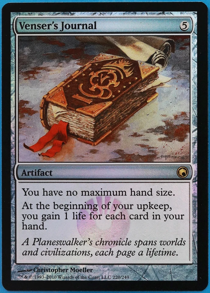 Venser's Journal FOIL Scars of Mirrodin NM Artifact Rare CARD (508072) ABUGames - Image 1 of 2