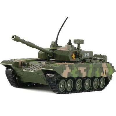 Tanque de som e luz 1:48 M1A2 99B estação principal batalha leopardo 2 cena militar presente - Imagem 1 de 4
