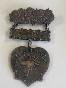 The Royal Highlanders Love Medaille Anhänger. Delegierter. Convention. - Bild 1 von 4