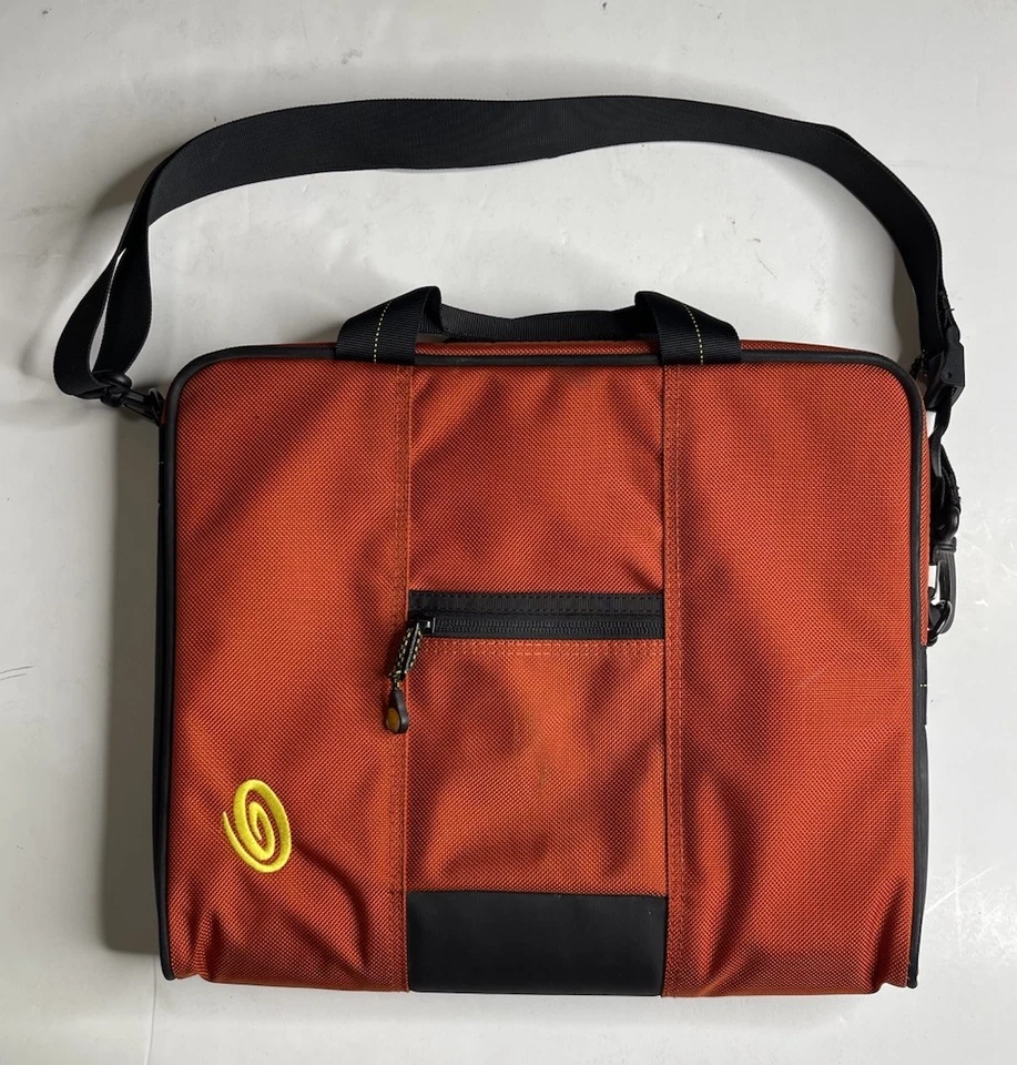 TIMBUK2 Bolso con Agarre Mediano Naranja Negro Viaje Escolar Acolchado Funda para Laptop Foto 1 de 4