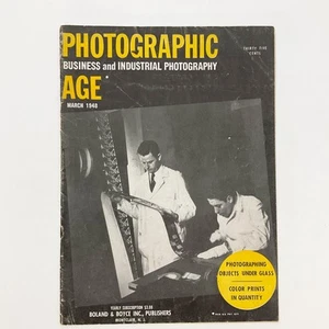 Photographic Age Magazine March 1948 Under Glass Auto Focus Photo Mapping - Imagen 1 de 20