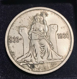 930 - 1930 🇮🇸Iceland Kingdom Althing Historical Token 2Kr - Picture 1 of 15