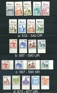 Juegos de bordes de Berlín, castillos y castillos sin usar, por favor seleccione #p971 - Imagen 1 de 5