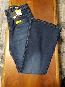 NWT Lee Womens Slim Fit Flare High Rise Jeans Future Blue - Picture 1 of 15