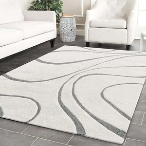 Hand tufted modern design premium quality luxury wool area rugs 9x12/8x10/10x14. - Picture 1 of 4