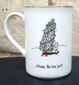 Merry Masterpieces Coffee Mug Leaning Tower of Pisa More to the Left Christmas - Picture 1 of 3