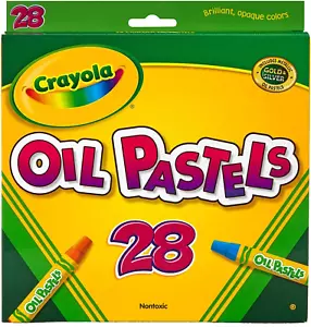 Oil Pastels, School Supplies, Kids Indoor Activities At Home, 28 Assorted Colors - Picture 1 of 5