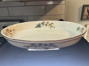 Wood Hill Oval Baking Casserole/ Quiche Dish 13”  Beautiful Floral pattern - Picture 1 of 5