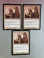 Capashen Templar x3, MTG Urza's Destiny (1999) Common White Creature
