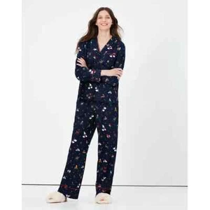 JOULES xmas animals Christmas Women's Pyjamas XL BNWT Generous Sizing - Picture 1 of 9
