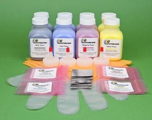 Canon i-SENSYS LBP-5050 LBP-5050n Two 4-Color Toner Refill Kit with Chips - Picture 1 of 1