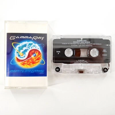 Gamma Ray Insanity and Genius Cassette Tape Futurist 9086-11034-4 Tested & Works Foto 1 de 4