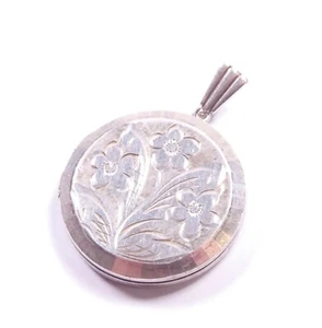 Colgante Medallón Georg Jensen Vintage Plata de Ley 925 Diseño Flor Redonda - Imagen 1 de 6