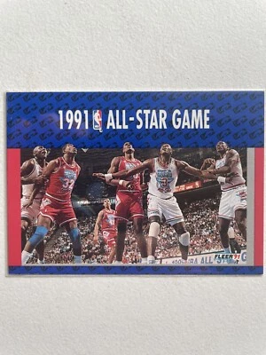 1991 Fleer Magic Johnson Michael Jordan Patrick Ewing David Robinson HOF - Photo 1/2