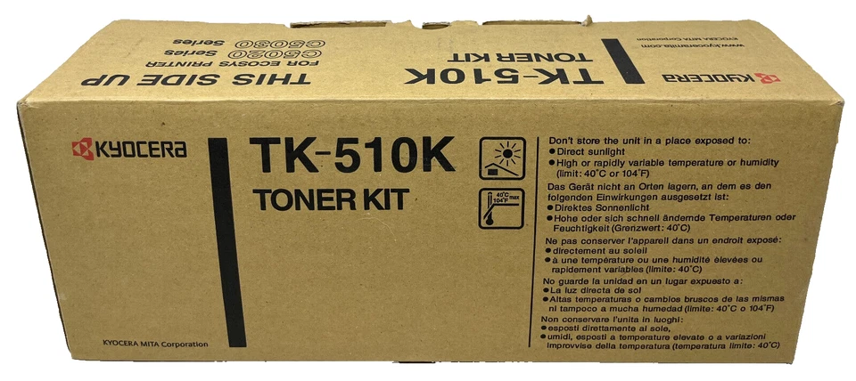 KYOCERA TK-510K 1T02F30EU0 Original Black Toner FS-C5020N/FS-C5030N/C5025 [A Box - Image 1 of 1