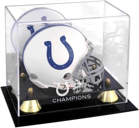 Indianapolis Colts Super Bowl XLI Champs Golden Classic Mini Helmet Logo Case Cover