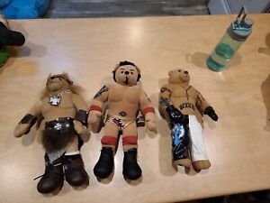 Wwe Wresting Buddy Bear Lot Triple H Batista Rey Mysterio 2006 Wwf Wcw Rare Raw