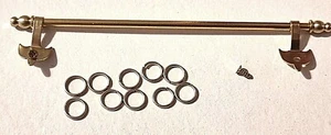 Dolls House Extendable Brass Curtain Pole With Fittings Various Amounts - Picture 1 of 9