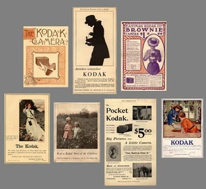 Extensive Collection KODAK ADS 1886-1923 $8 FREE SHIP - Picture 1 of 1