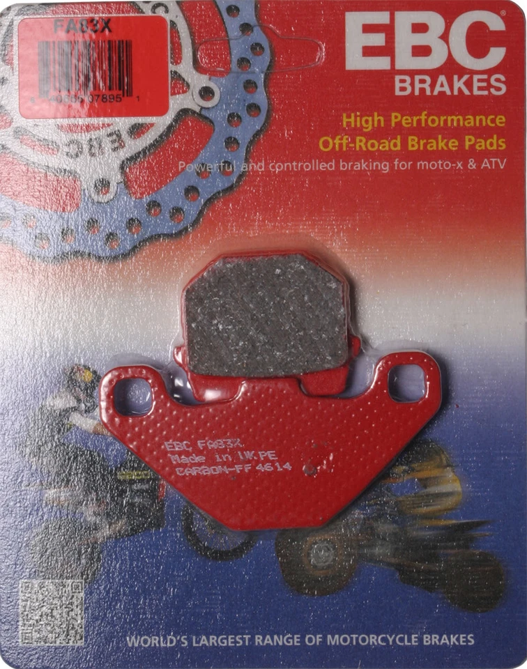 EBC 2003 - 2004 RM85L 适合 SUZUKI Brake Pads FA83X 碳纤维 X 系列 FA83X — 第 1/1 张图片