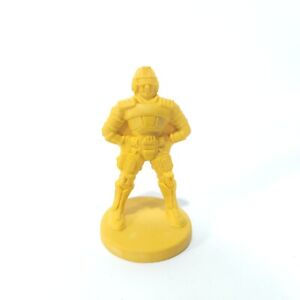 Captain Power Super Hero Rubber Figure (Eraser) Burger King '88 Premium Yellow