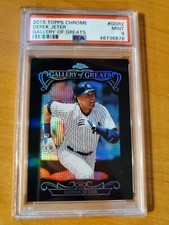 2015 Topps Chrome Gallery of Greats Refractor Like Derek Jeter Card #GGR2 PSA 9 