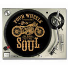 Motor Rebel Soul  Vinyl CORK SLIPMATS / Turntable SLIP MATS