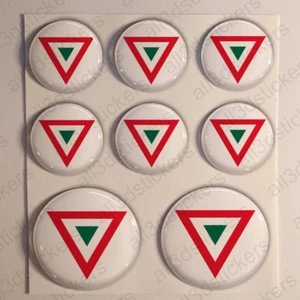 Mexico Stickers Air Force Roundel Cockade 3D Adhesive Flag Resin Domed - Picture 1 of 1