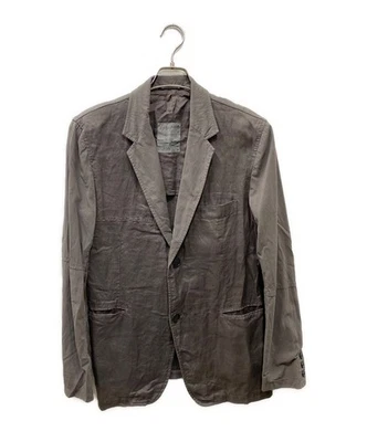 Chaqueta a medida Yohji Yamamoto pour homme Lino Talla: 2 HB-J01-800 Gris Foto 1 de 4