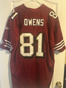VTG AUTHENTIC 2003 TERRELL OWENS SF 49ERS NFL REEBOK JERSEY On Field Size 54 - Picture 1 of 12