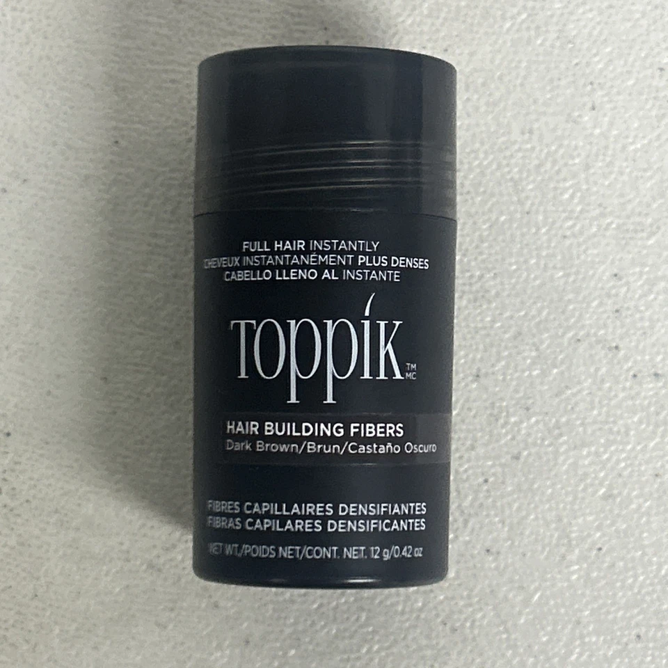 Fibras capilares Toppik MARRÓN OSCURO | Relleno/fino | 12 gramos | 0,42 oz Foto 1 de 1