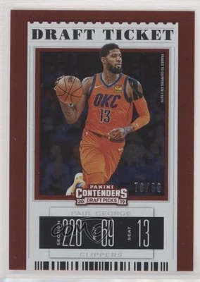 Билет на драфт 2019 Contenders 76/99 Paul George (оранжевая футболка) - Изображение 1 из 3