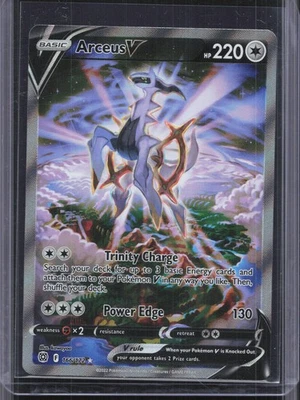 Arceus V (Alternate Full Art) Ultra Rare SWSH09: Brilliant Stars 166/172 NM - Image 1 of 2