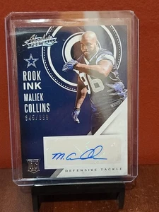 2016 Panini Absolute Rook Ink Blue Maliek Collins #37 / 399 Rookie Auto RC - Picture 1 of 2