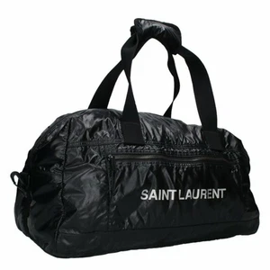 Auténtico bolso de lona Boston negro de Japón SAINT LAURENT Paris 581374 Nuxx - Imagen 1 de 5